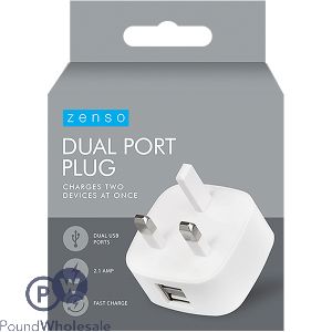 Zenso Dual Usb Port Plug