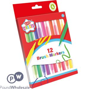 Kids Create Colouring Markers 12 Pack In Assorted Colours