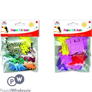Kids Create Foam Stickers Assorted Colours & Shapes