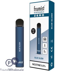 Frumist Zero Disposable Vape Pod Blue Slush 0Mg