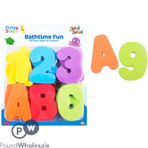 First Steps Bathtime Foam Letters & Numbers 36 Pack