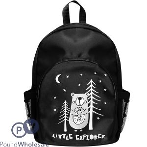 First Steps Little Explorer Bear Print Backpack Changing Bag & Mat