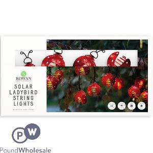 Rowan Solar 10 Ladybird LED String Lights