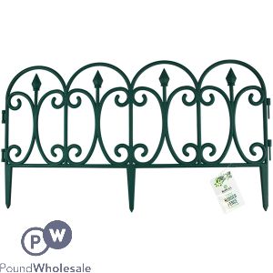 Rowan Green Garden Border Fence 60.5cm X 33cm