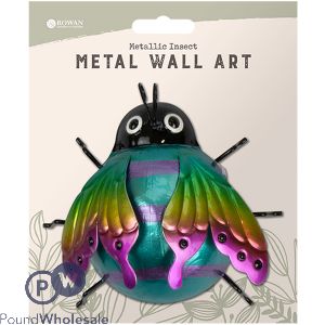 Rowan Metallic Multi-Coloured Insect Wall Art