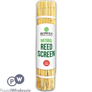 Rowan Natural Wood Reed Screen 120cm X 50cm