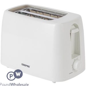 Geepas White 2 Slice 6-level Toaster