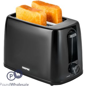 Geepas Black 2-slice 6 Level Bread Toaster 650w