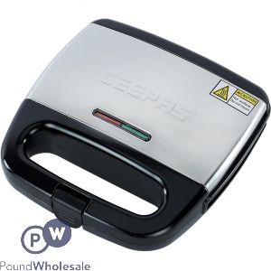 Geepas 2 Slice Non-stick Sandwich Toasting Press & Grill 750w