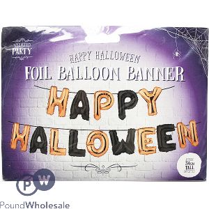 Halloween Foil Balloon Banner 34cm