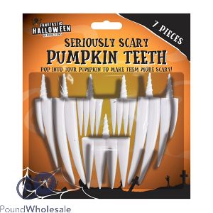 Halloween Pumpkin Teeth 7pc