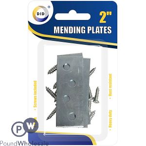 DID Heavy Duty Mending Plates 2" 4 Pack