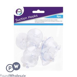 DID Suction Hooks 4.5cm 9 Pack