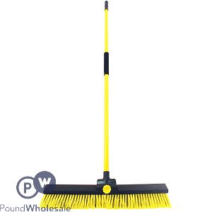 Charles Bentley Heavy Duty Bulldozer Broom With Handle 24"