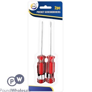 DID Pocket Slotted &amp; Phillips Screwdrivers 2pc