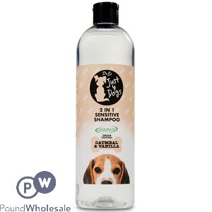 Dr J's Just 4 Dogs Oatmeal & Vanilla 2-In-1 Sensitive Shampoo 500ml