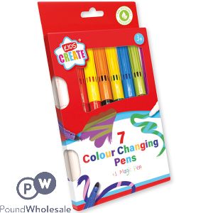 Kids Create 7 Colour Changing Pens + Magic Pen