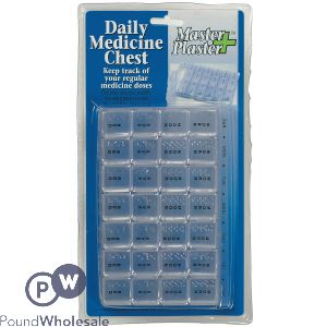 Weekly 28 Compartment Medicine Chest