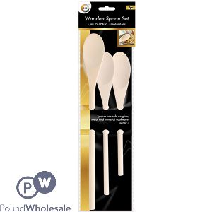 DID Wooden Spoon Set 3pc