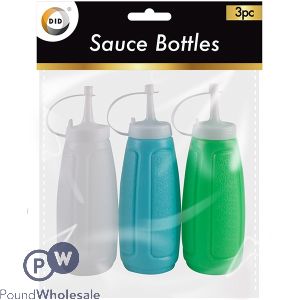 DID SQUEEZY SAUCE BOTTLES 3PC