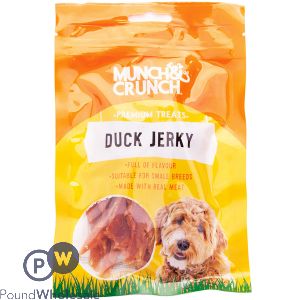 Munch & Crunch Duck Jerky Dog Treats 70g