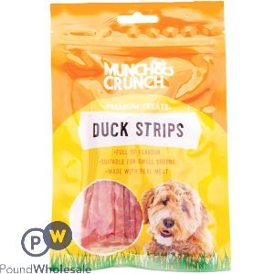 Munch & Crunch Duck Strips Dog Treats 70g