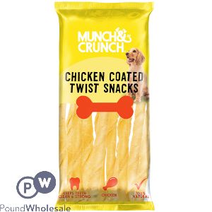 Munch & Crunch Chicken-coated Twist Snacks Dog Treats