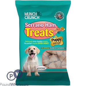 Munch & Crunch Serrano Ham & Chicken Puppy Treats 150g