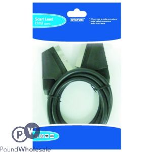 Scart Lead 1m Cable Nickle