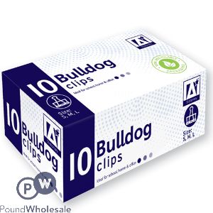 Bulldog Clips Mixed Sizes 10 Pack