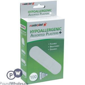 Masterplast Hypoallergenic Assorted Plasters 100pc