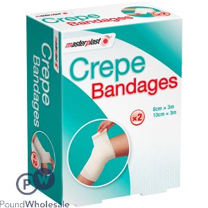 Masterplast Crepe Bandages Assorted Sizes 2 Pack