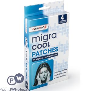 Masterplast Migra Cool Patches 5cm X 12cm 4 Pack