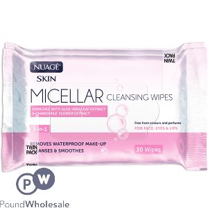 Nuage Micellar Cleansing 20 Wipes Twin Pack