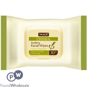 Nuage Oatmeal Soothing Facial Wipes 30 Pack