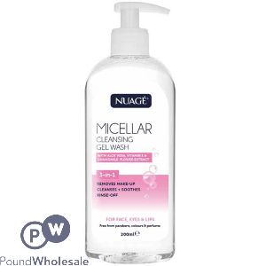 Nuage 3-in-1 Micellar Cleansing Gel Face Wash 200ml