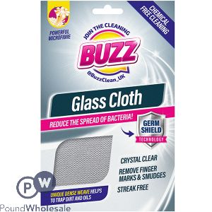 Buzz Anti-bacterial Microfibre Glass Cloth