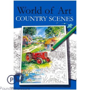 World Of Art Country Scenes Colouring Book