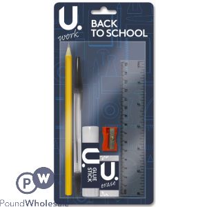 U. Back To School Stationery Set 6pc