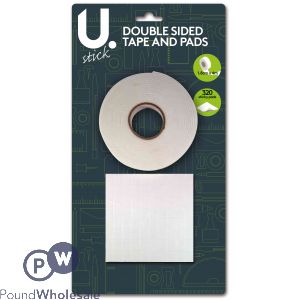 Double Sided Tape 1.8cm X 4m  And 320 Sticky Pads 