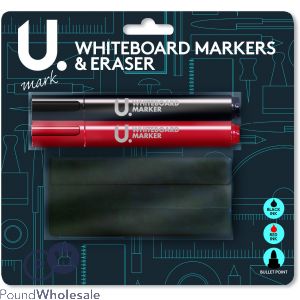 U. Whiteboard Markers & Eraser Set