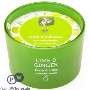 Pan Aroma Lime & Ginger Scented Jar Candle 85g