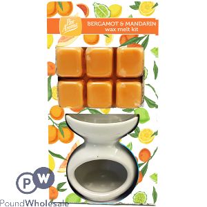 Pan Aroma Bergamot & Mandarin Wax Melt Kit 6 Pack