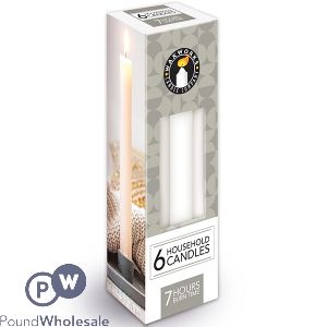 Waxworks 7 Hour Household Candles 6 Pack