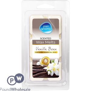 Pan Aroma Vanilla Bean Scented Wax Melts 6 Pack