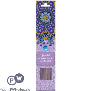 Pan Aroma Jasmine Incense Sticks & Holder 40 Pack