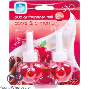 Pan Aroma Apple & Cinnamon Plug-in Air Freshener Refill 2 Pack