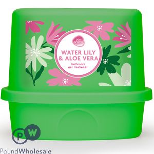 Pan Aroma Water Lily & Aloe Vera Bathroom Gel Air Freshener 150g