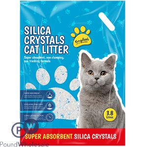 Kingdom Silica Crystals Non-Clumping Cat Litter 3.8l