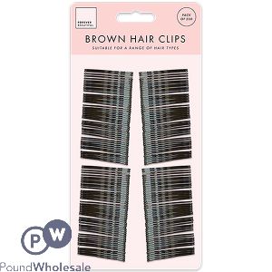 Forever Beautiful Brown Hair Clips 200 Pack